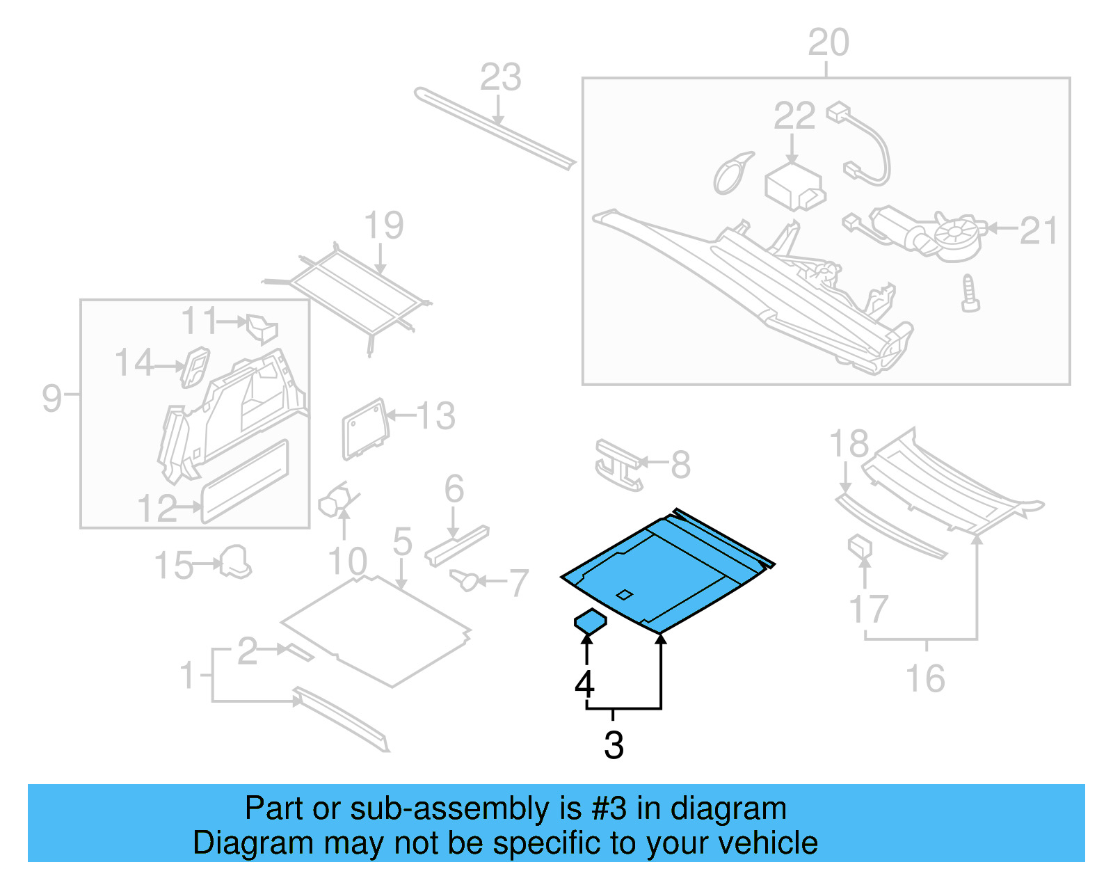 Floor Cover 3C8-863-463-B-8W4 - View 4