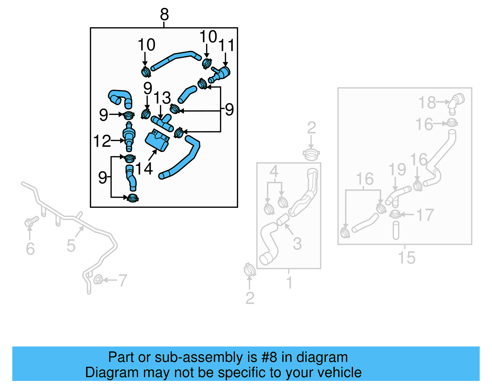 Upper Hose 5C0-122-101-S - View 10
