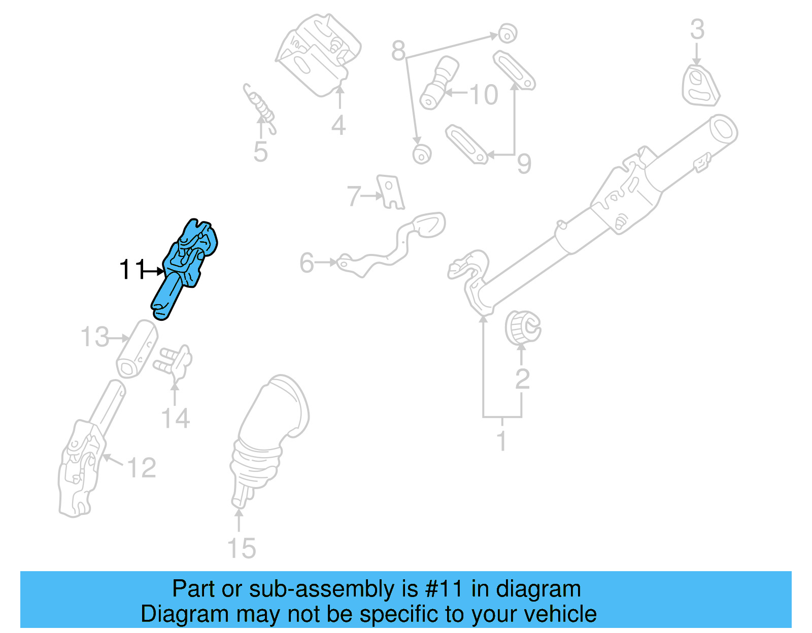 Shaft Assembly 1H0-419-951 - View 4