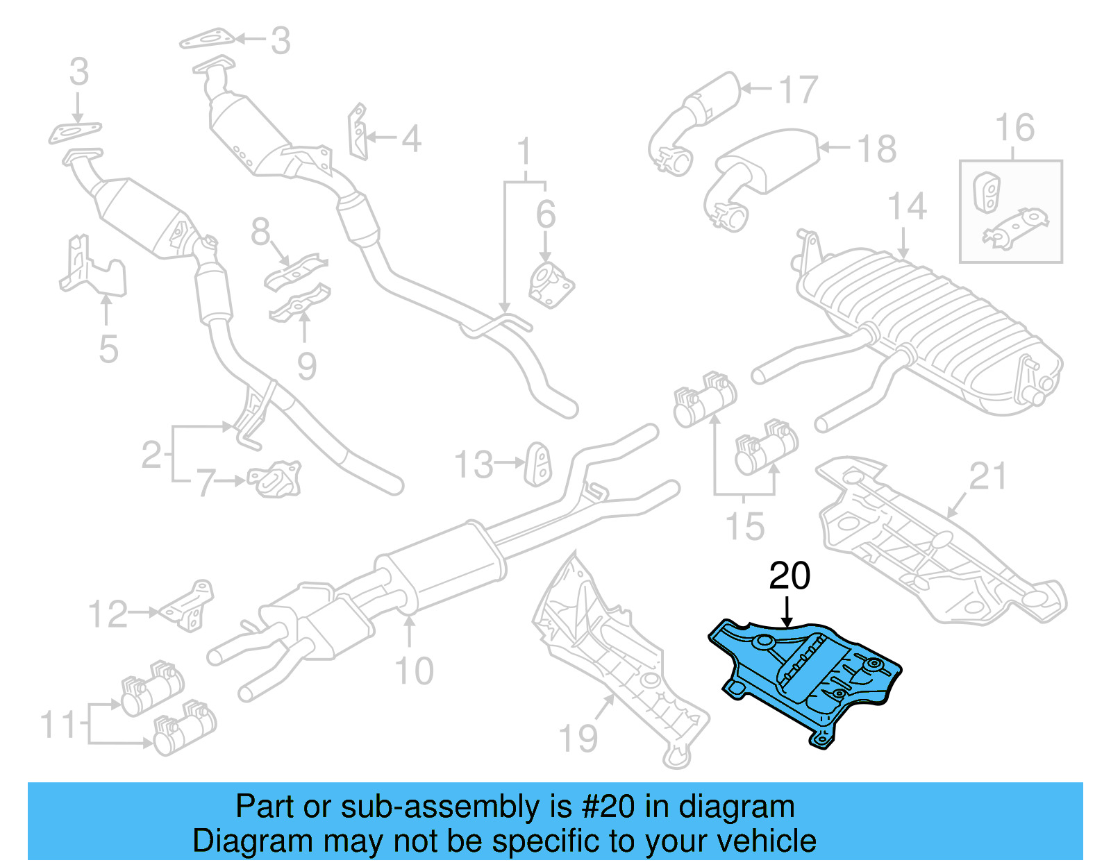 Heat Shield 7P0-825-681-B - View 15