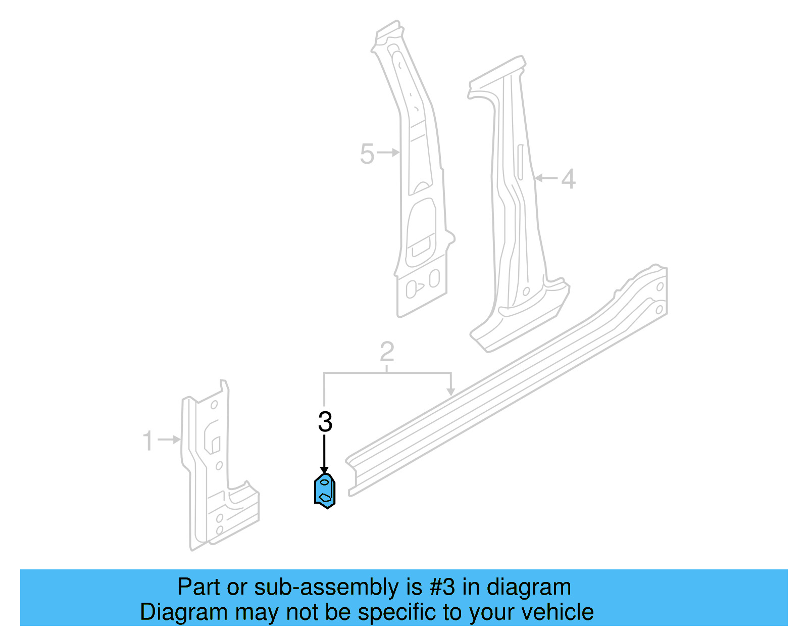Inner Rocker Reinforced Plate 5G4-810-848-B - View 11