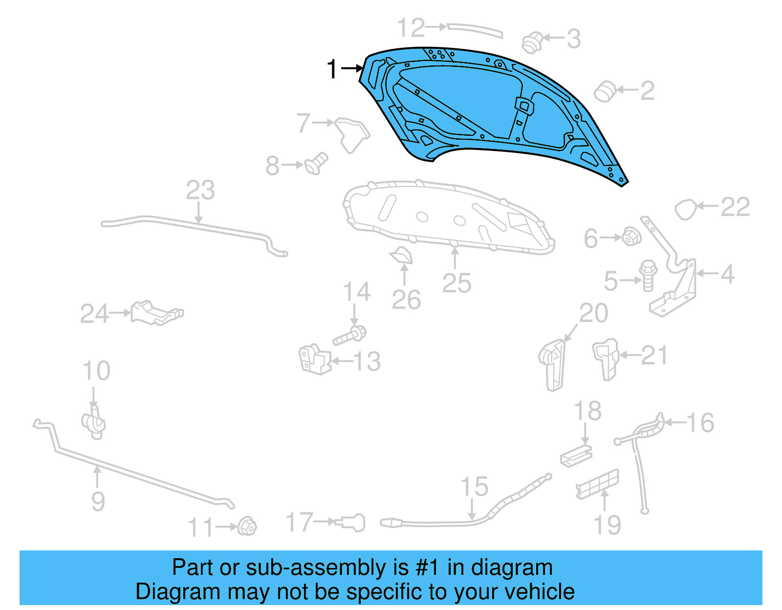 Hood Panel 5C6-823-031-E - View 10