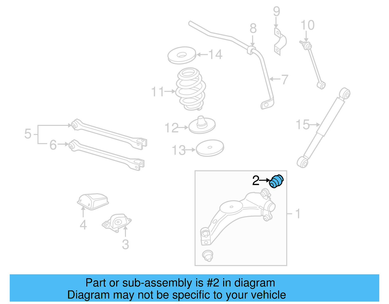 Trailing Arm Bushing 1J0-505-203 - View 7