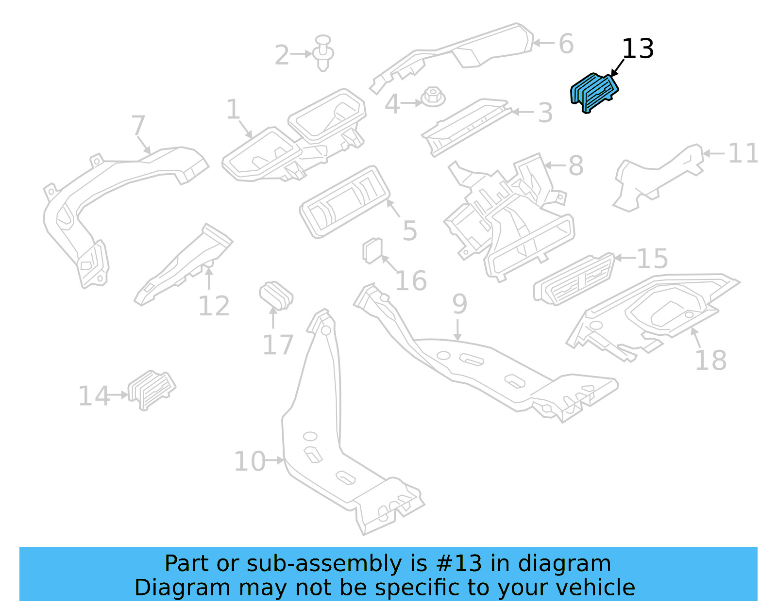 Air Vent 17B-819-704-G-QYI - View 4