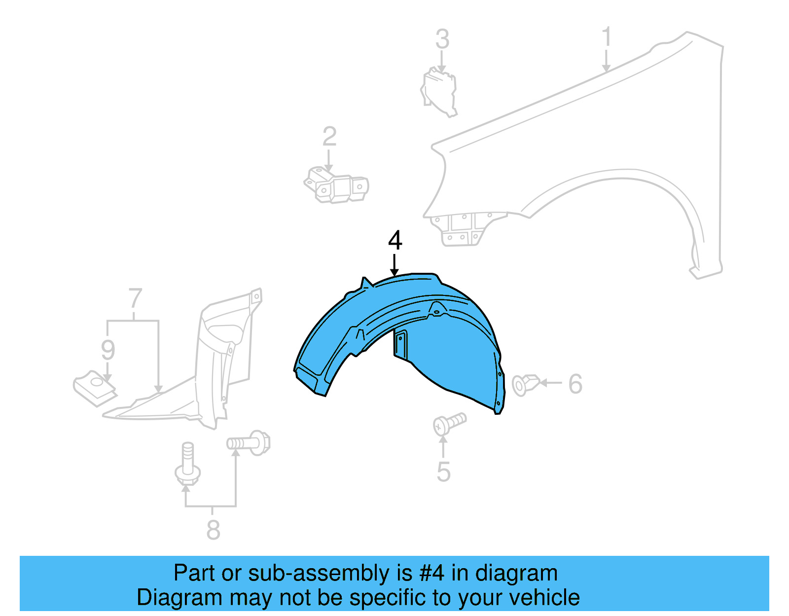 Fender Liner 1K0-805-977-B - View 2