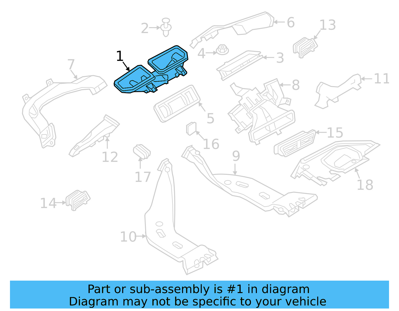 Defroster Duct 17A-819-063 - View 4