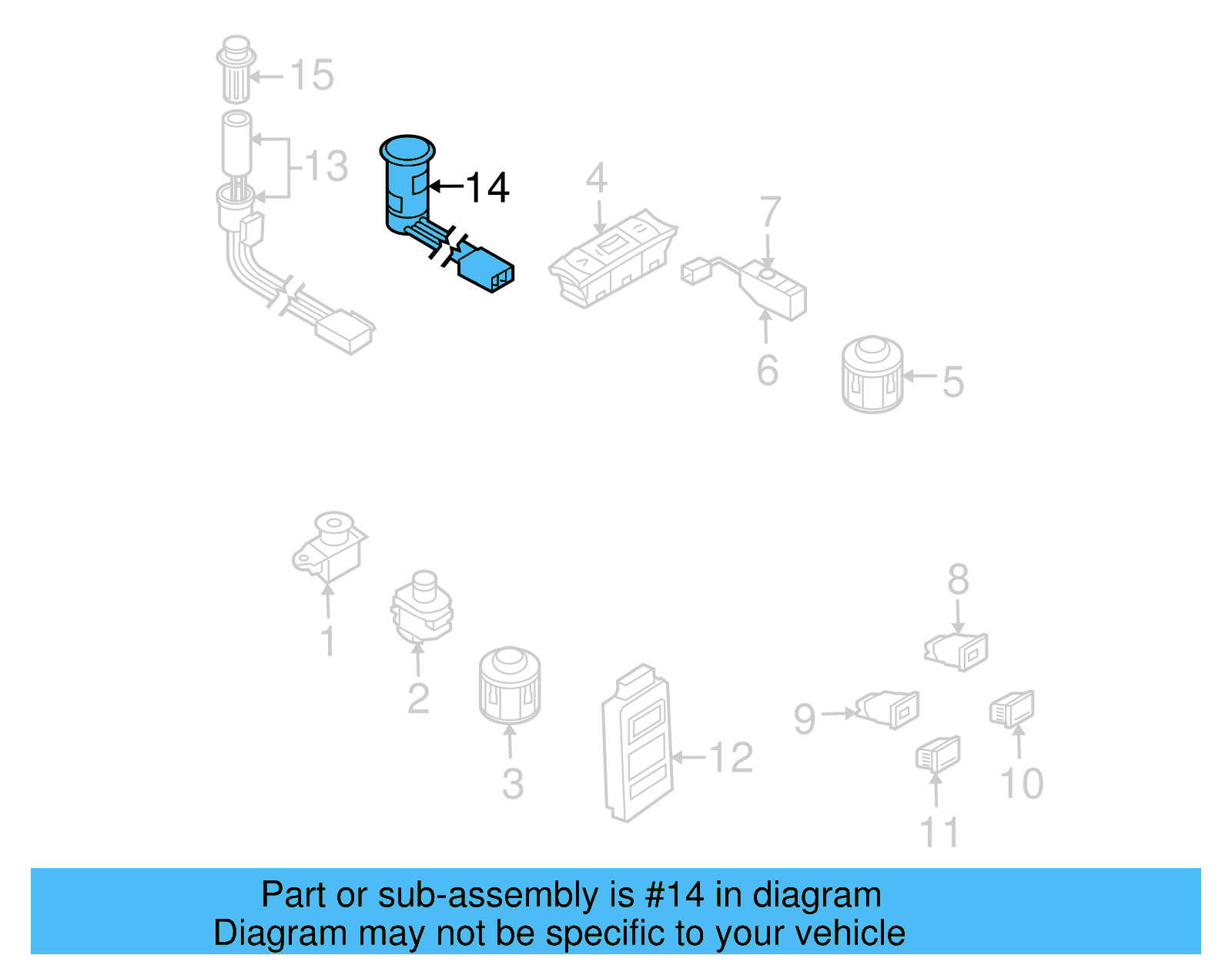 Power Outlet 1J0-919-309-B - View 23