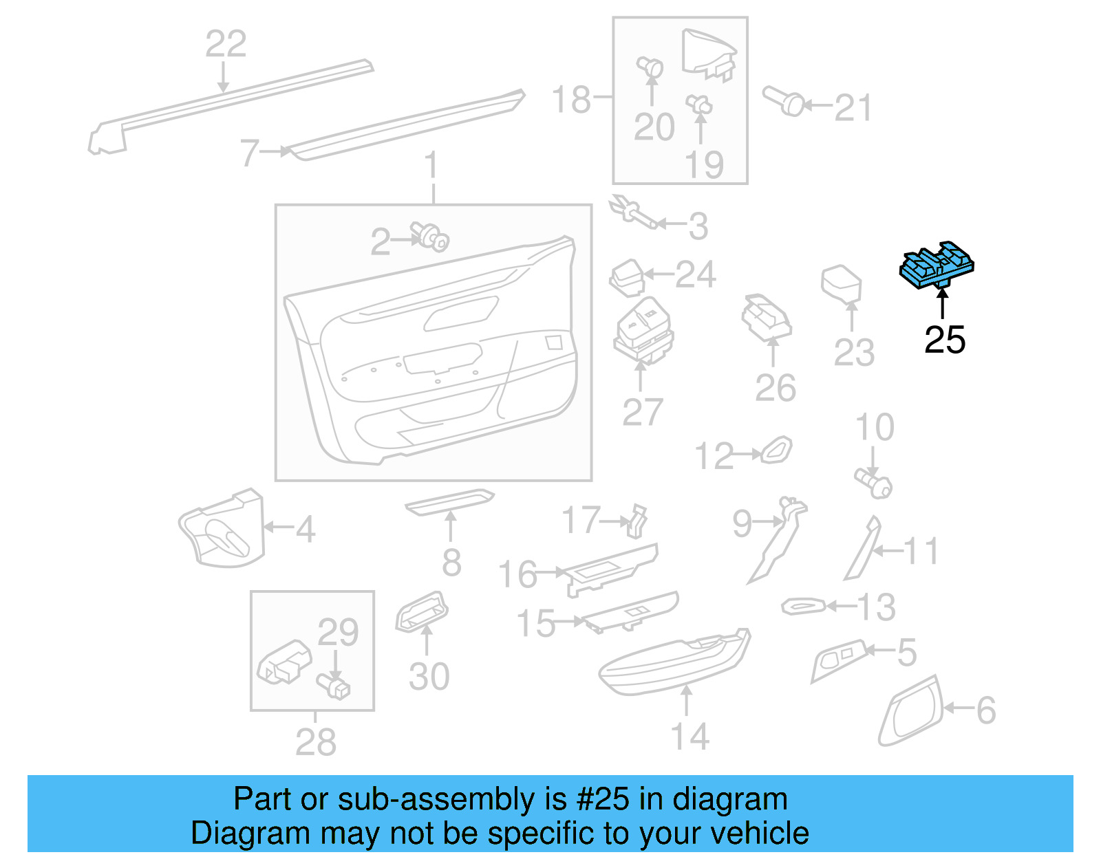 Window Switch 3C8-959-857-XSH - View 10