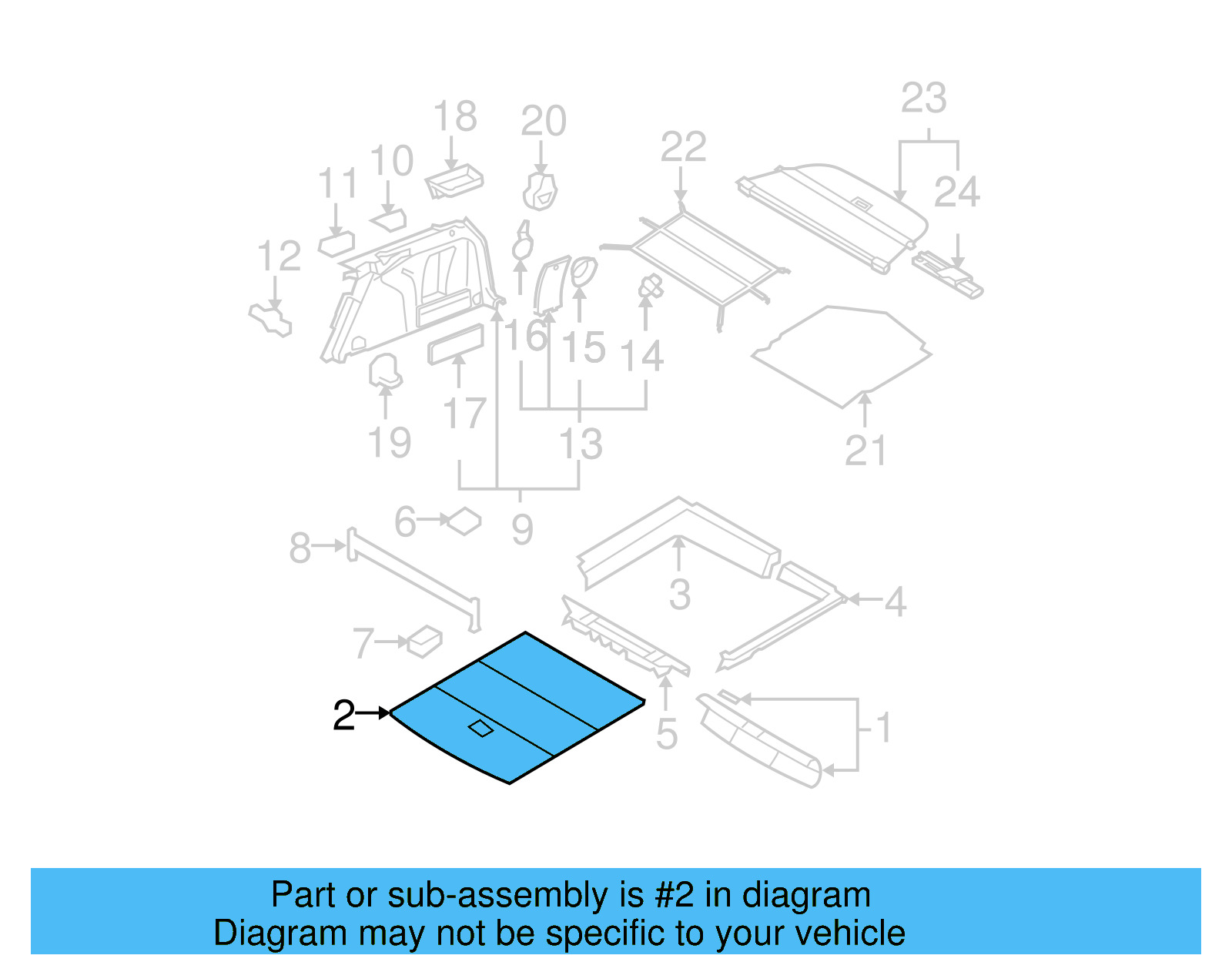 Floor Cover 3C9-863-463-M-4ES - View 9