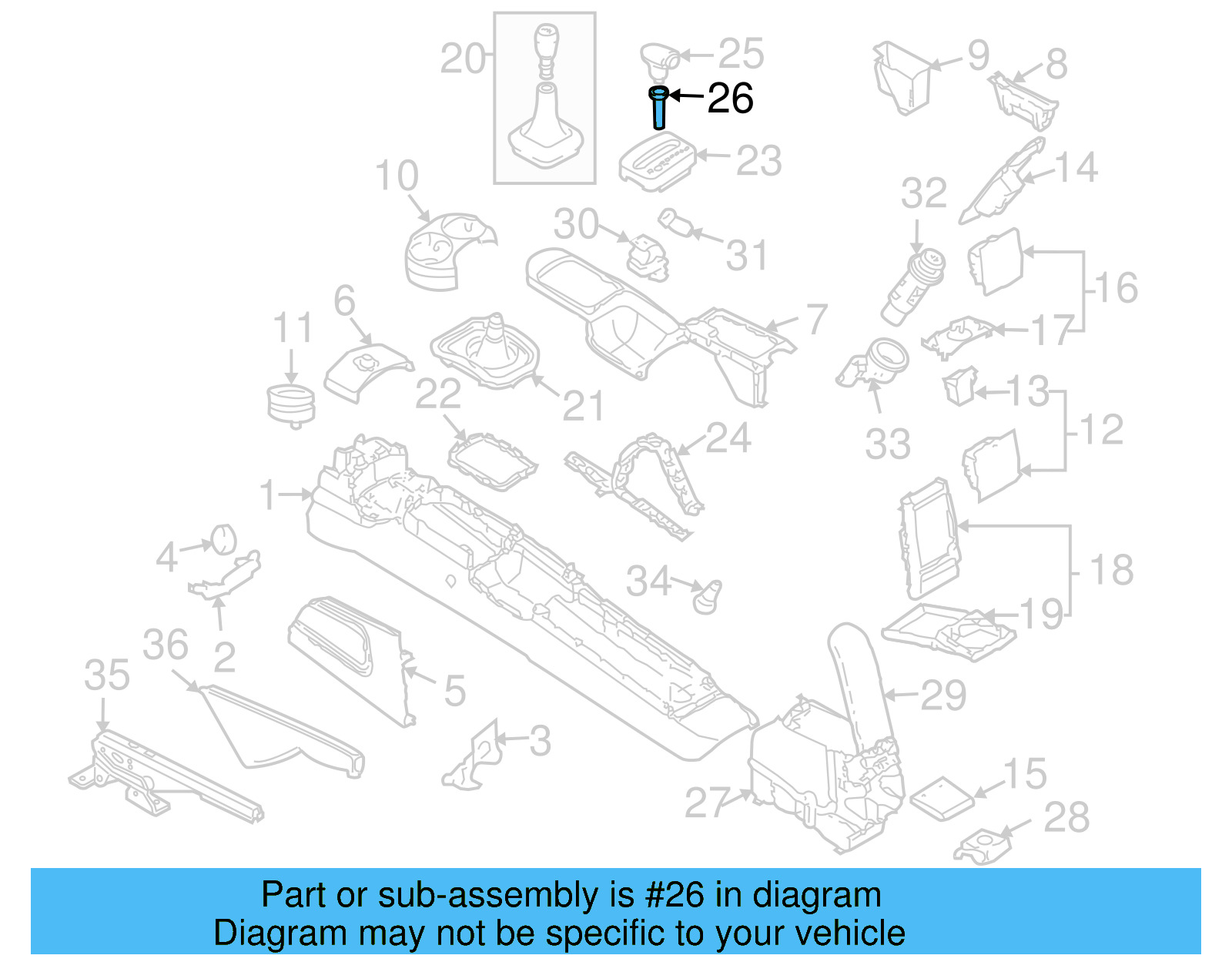 Shift Knob Sleeve 1C0-713-169-A-01C - View 14