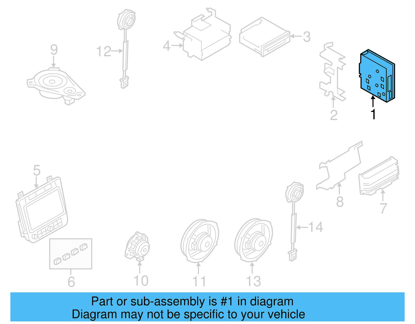 Receiver 4G0-035-080-D - View 4