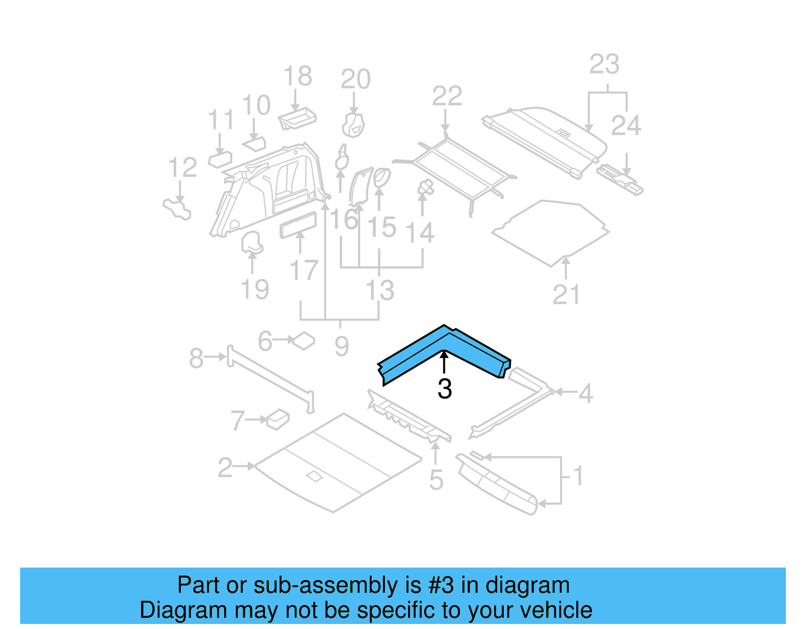 Side Cover 3C9-864-512-B-9B9 - View 4