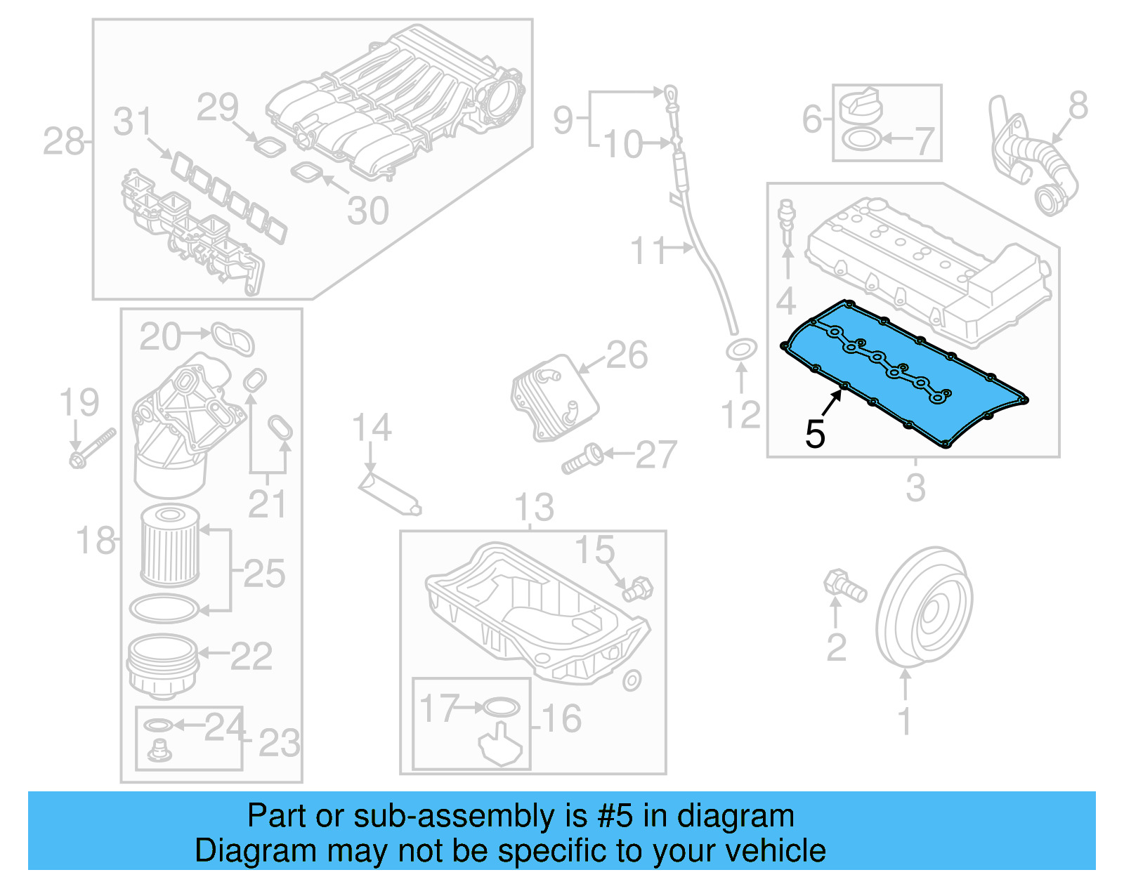 Valve Cover Gasket 03H-103-483-E - View 21