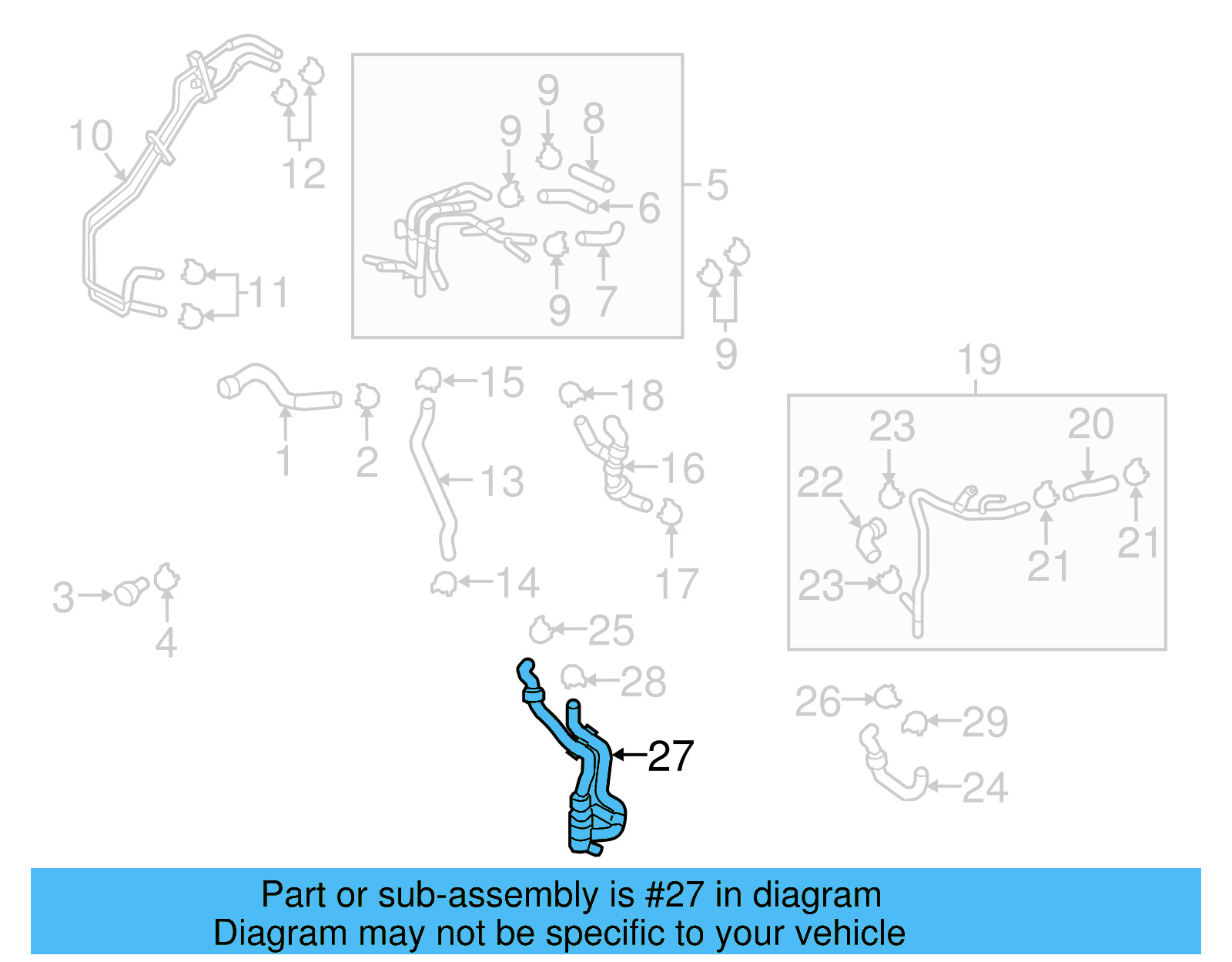 Lower Hose 5Q0-122-051-BM - View 6