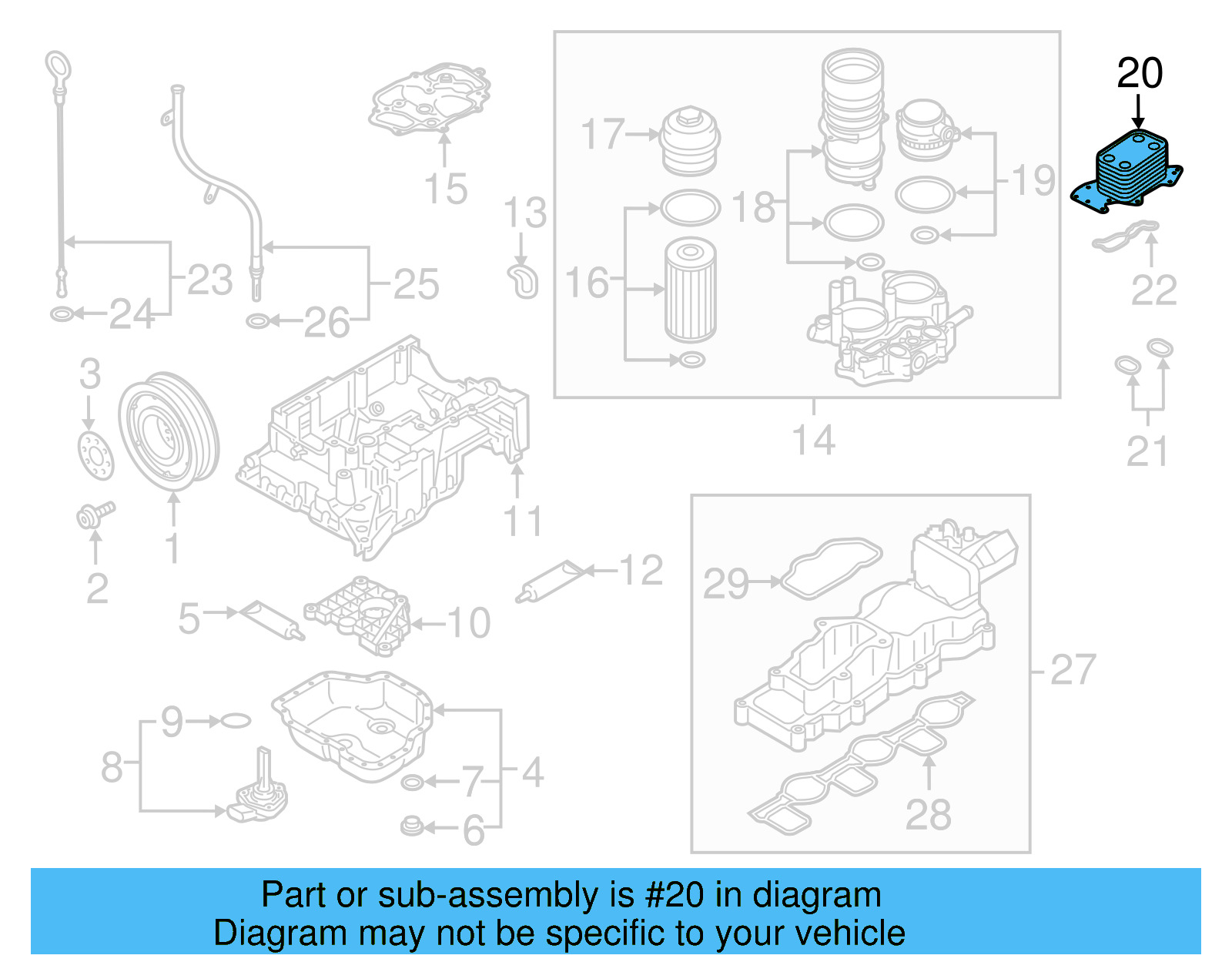 Oil Cooler 059-117-021-K - View 7