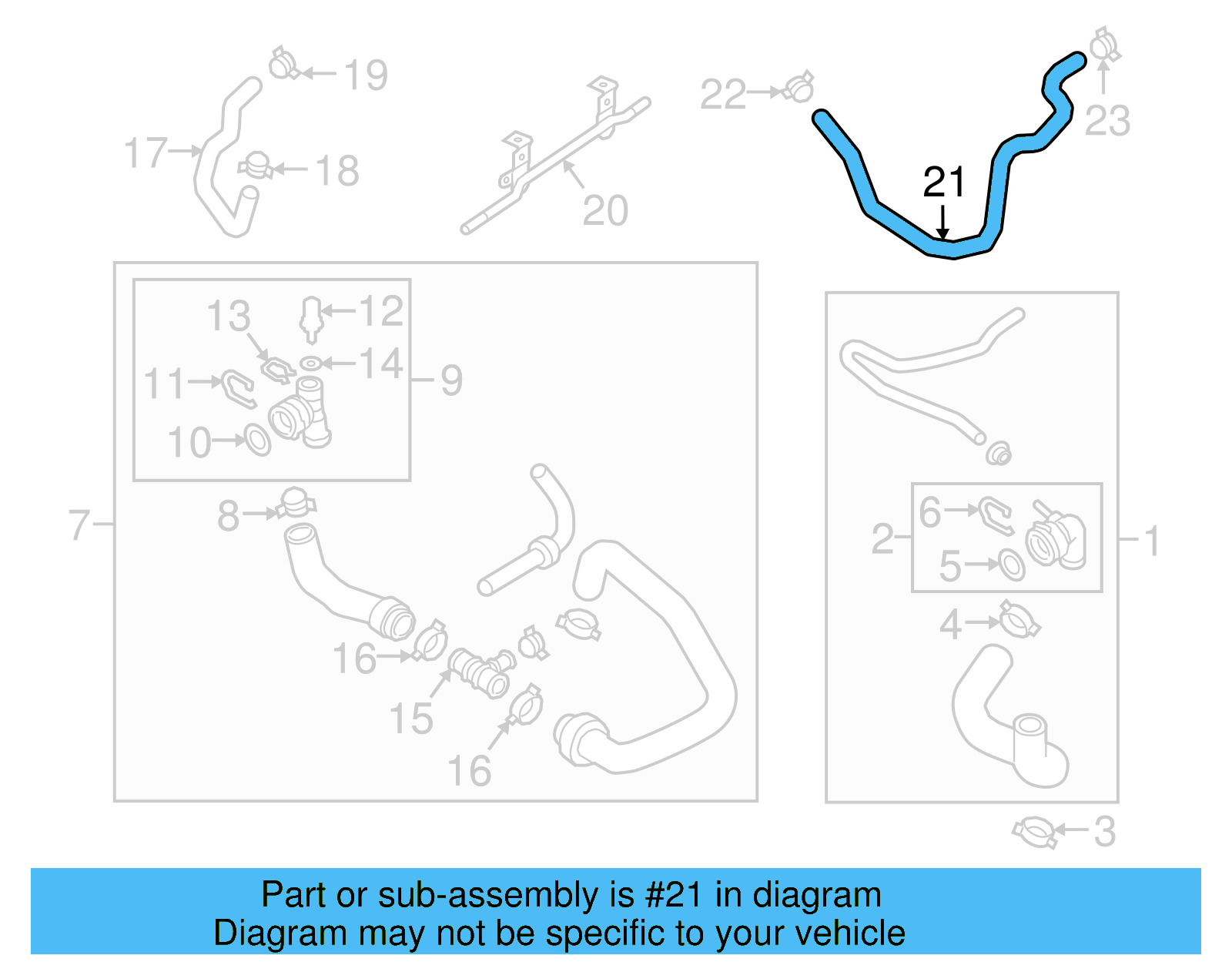 Coolant Hose 3QF-122-073-M - View 9
