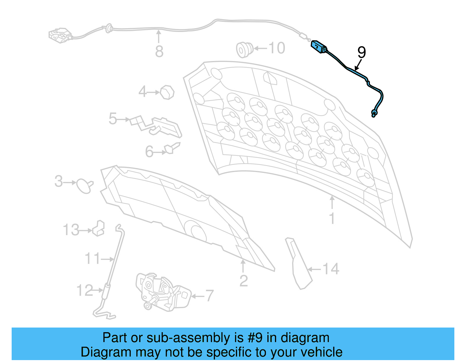 Release Cable 7B0-823-531-A - View 5