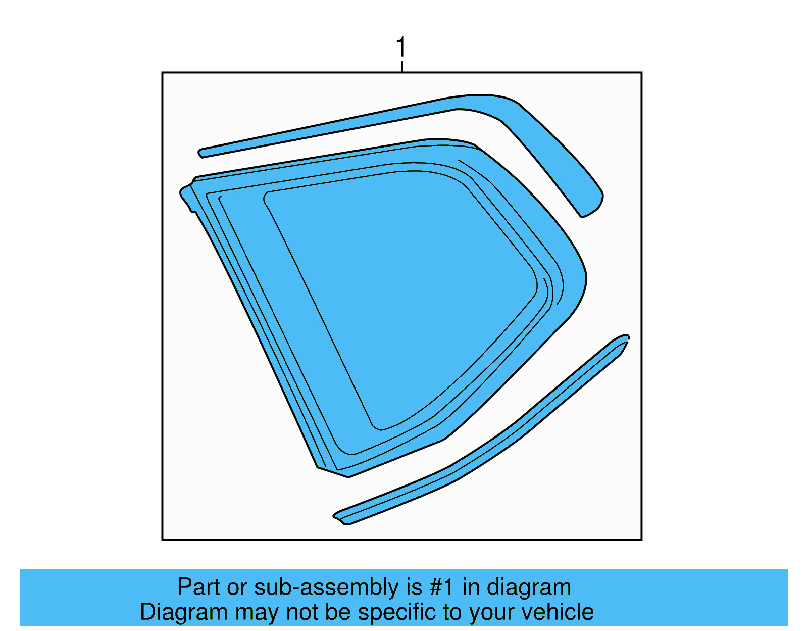 Quarter Glass 3CN-845-297-F-NVB - View 3