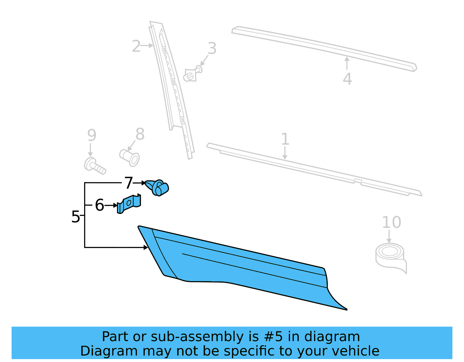 Lower Molding 3CN-854-949-D-RYP - View 7