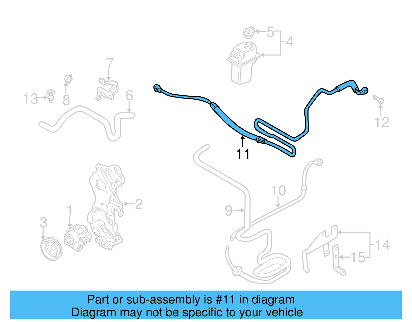Pressure Hose 1C0-422-893-H - View 4