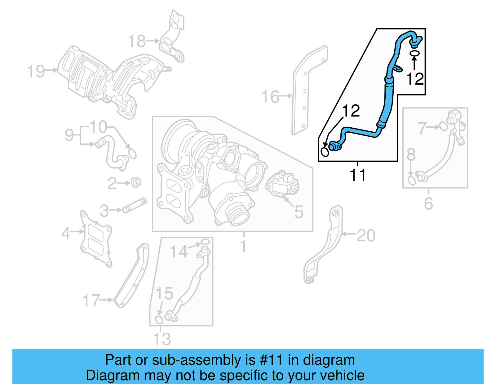 Oil Inlet Tube 06K-145-778-AS - View 20