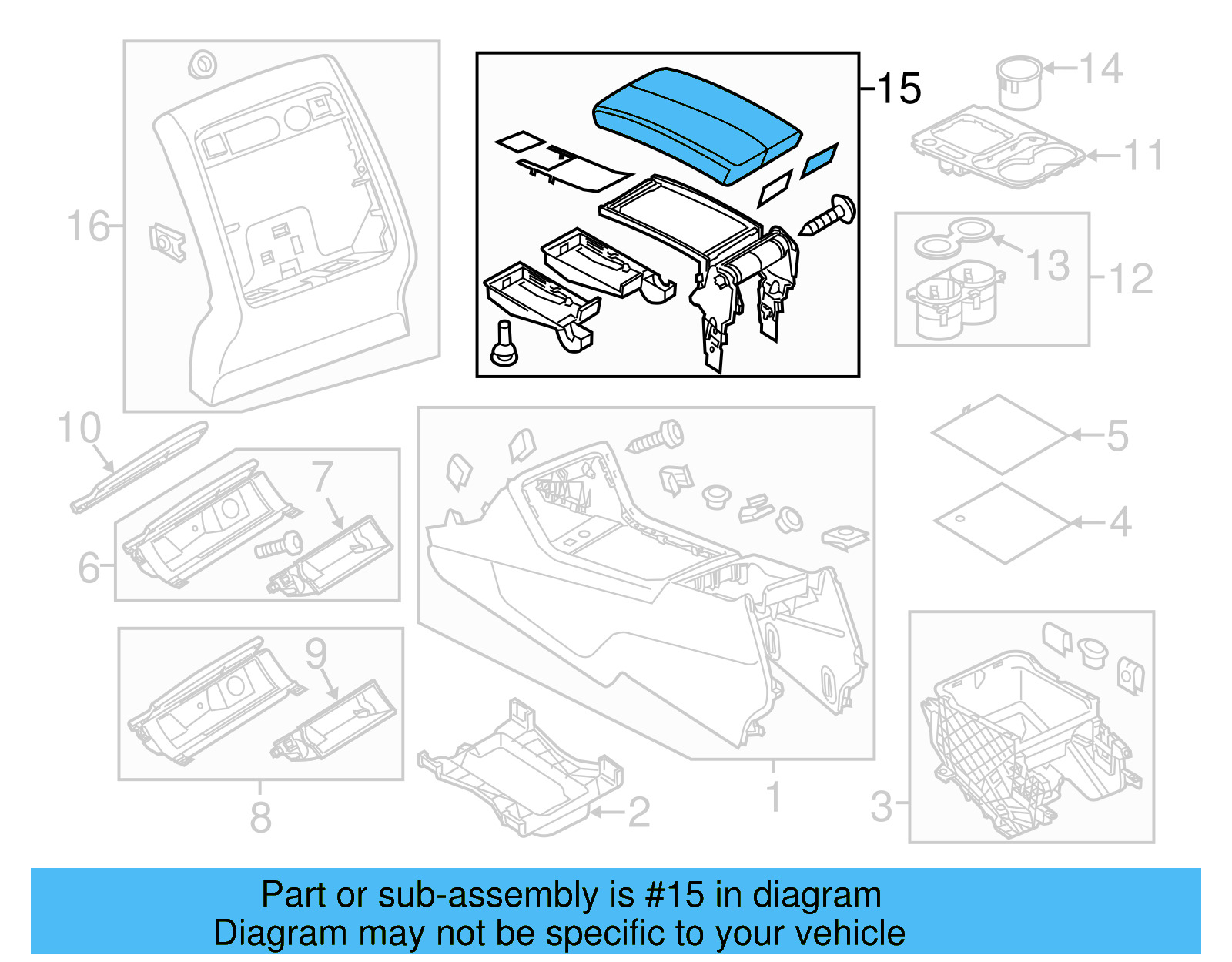 Armrest Assembly 7P6-864-207-C-79X