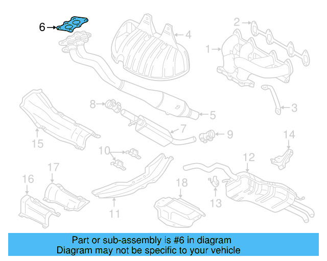 Converter & Pipe Gasket 1J0-253-115-L - View 14