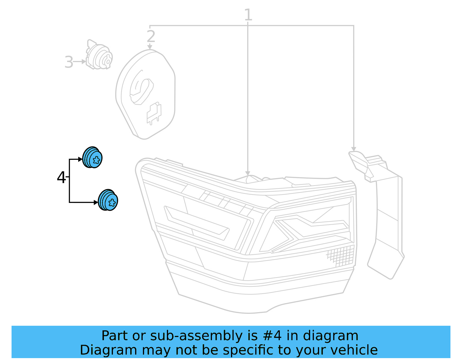 Tail Lamp Mount 3CN-945-229 - View 14