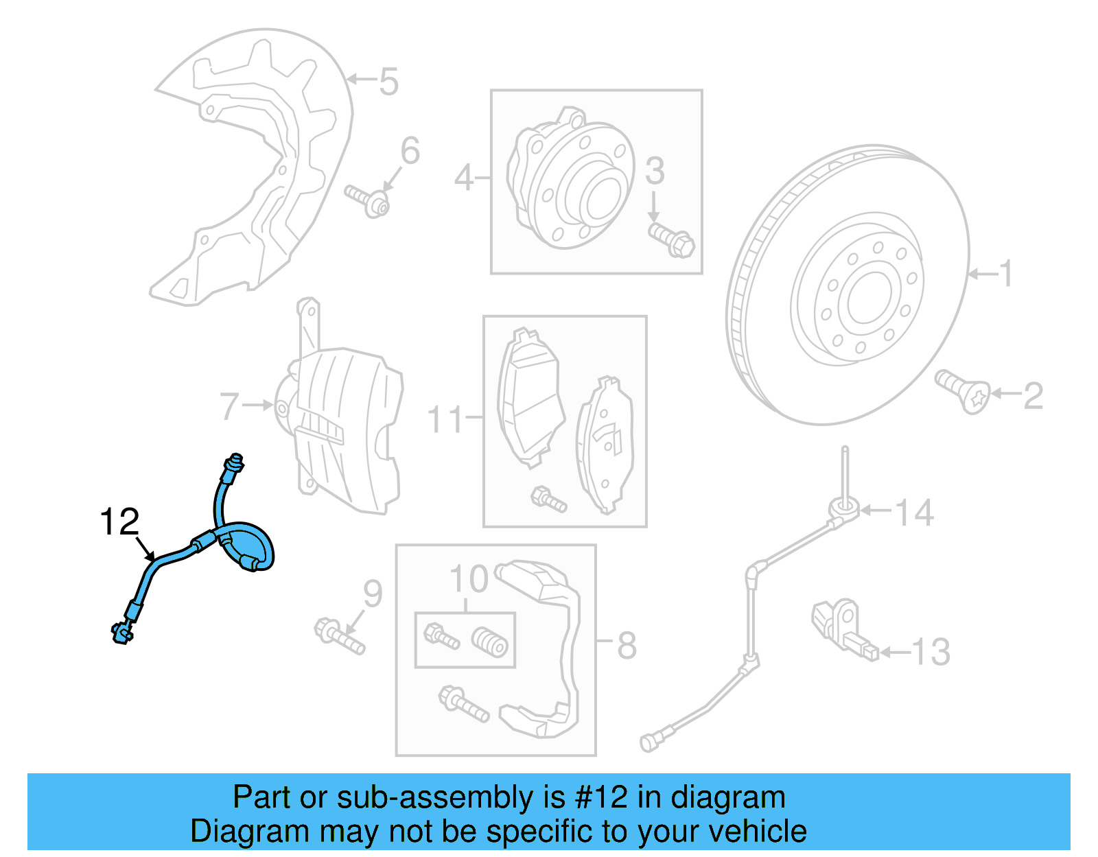 Brake Hose 3QF-611-701-B - View 10