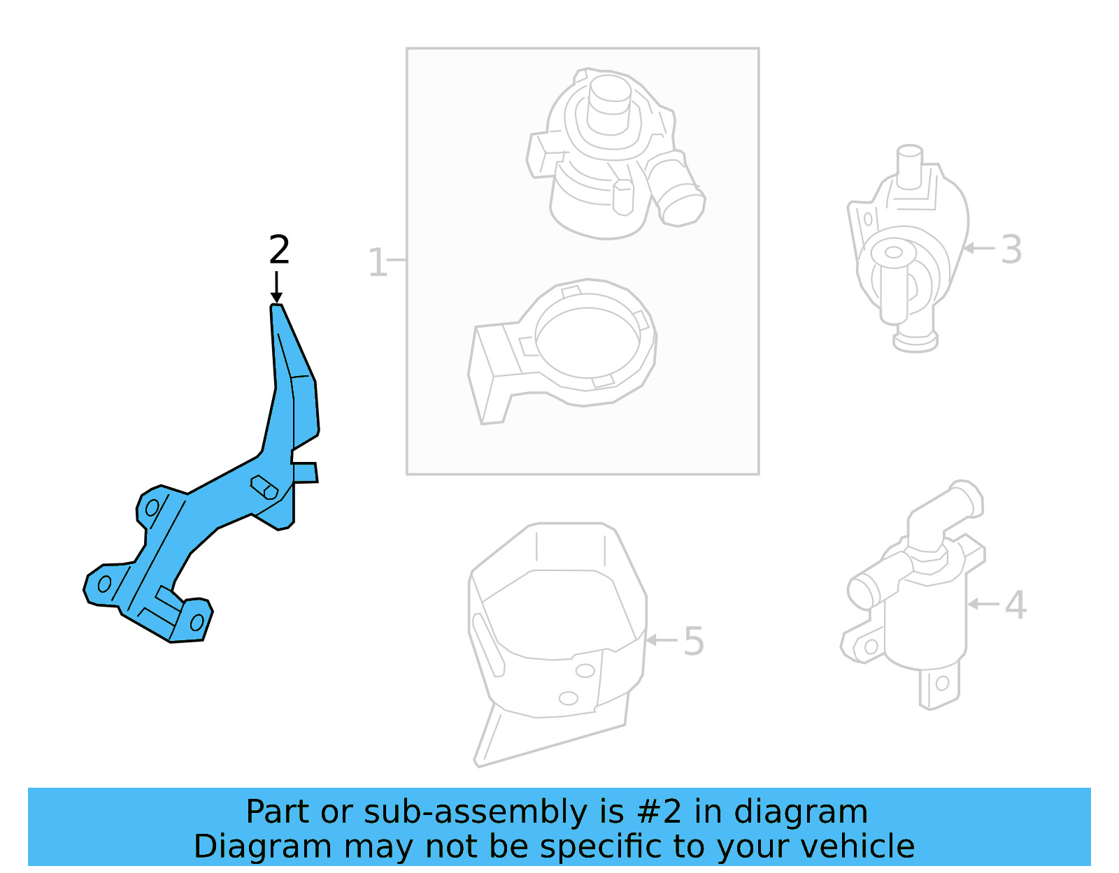 Auxiliary Pump Bracket 3QF-121-093-B - View 4