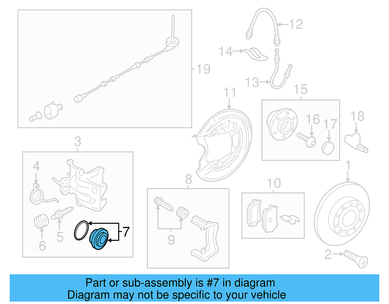 Disc Brake Caliper Seal Kit 8D0-698-671 - View 22