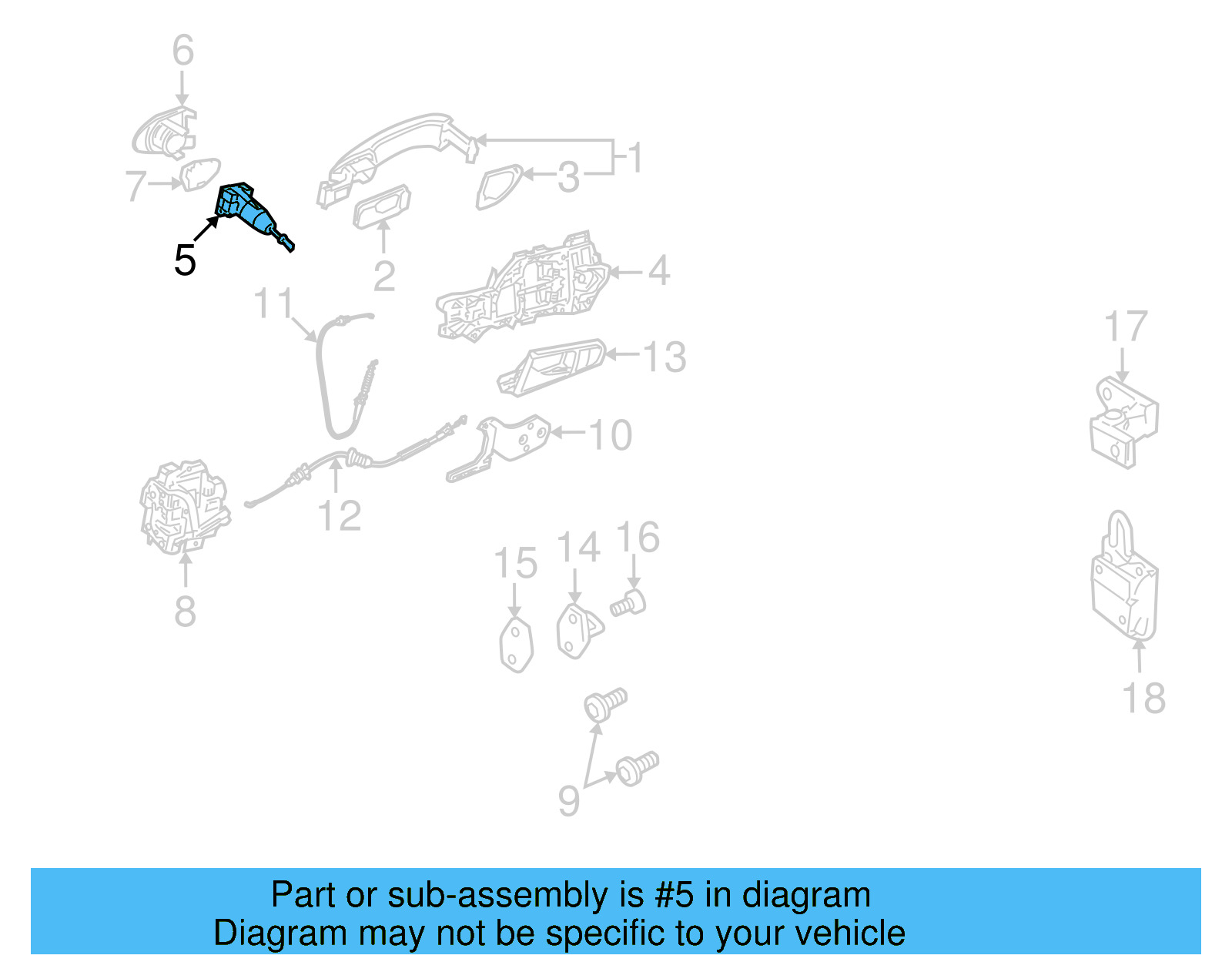 Lock Cylinder 107-837-167-MG - View 2
