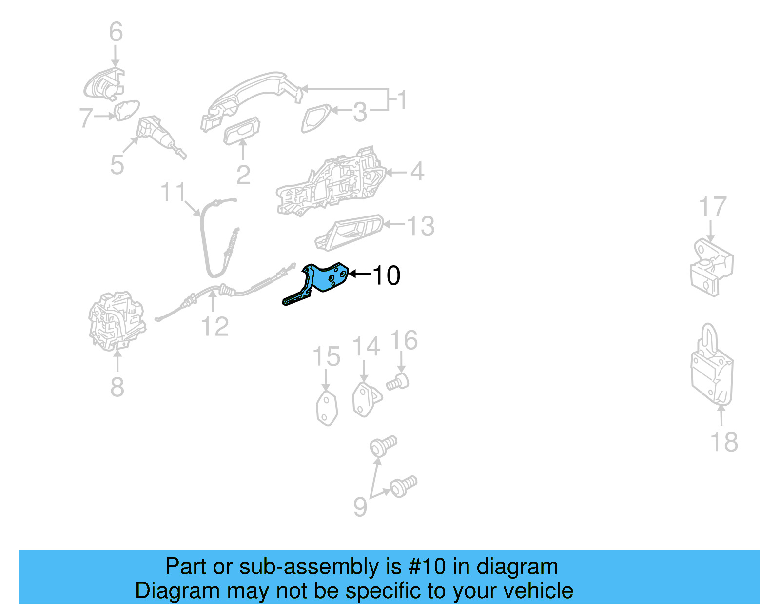 Retaining Bracket 3C0-837-867-C - View 9