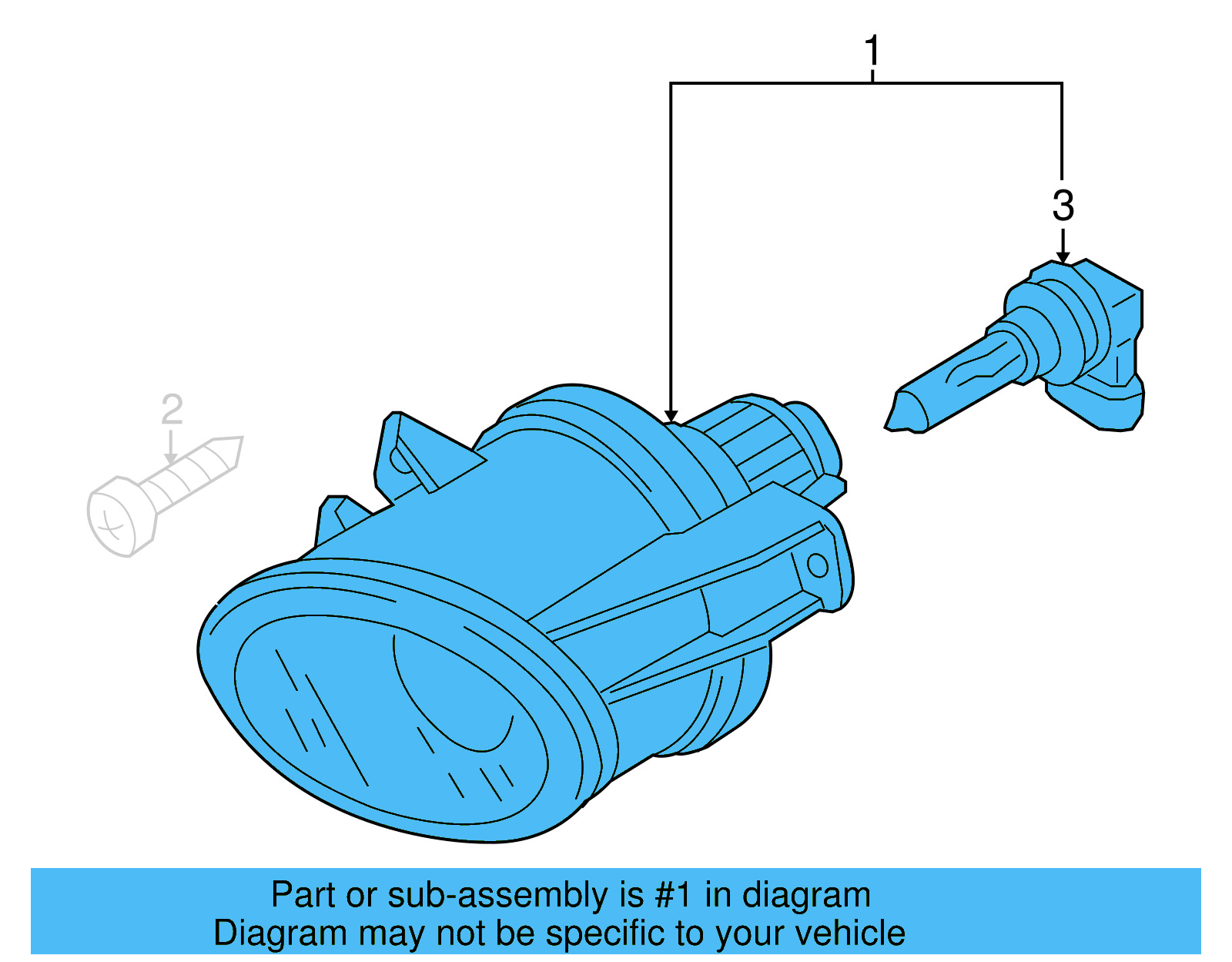Fog Lamp Assembly 8T0-941-699-E - View 9