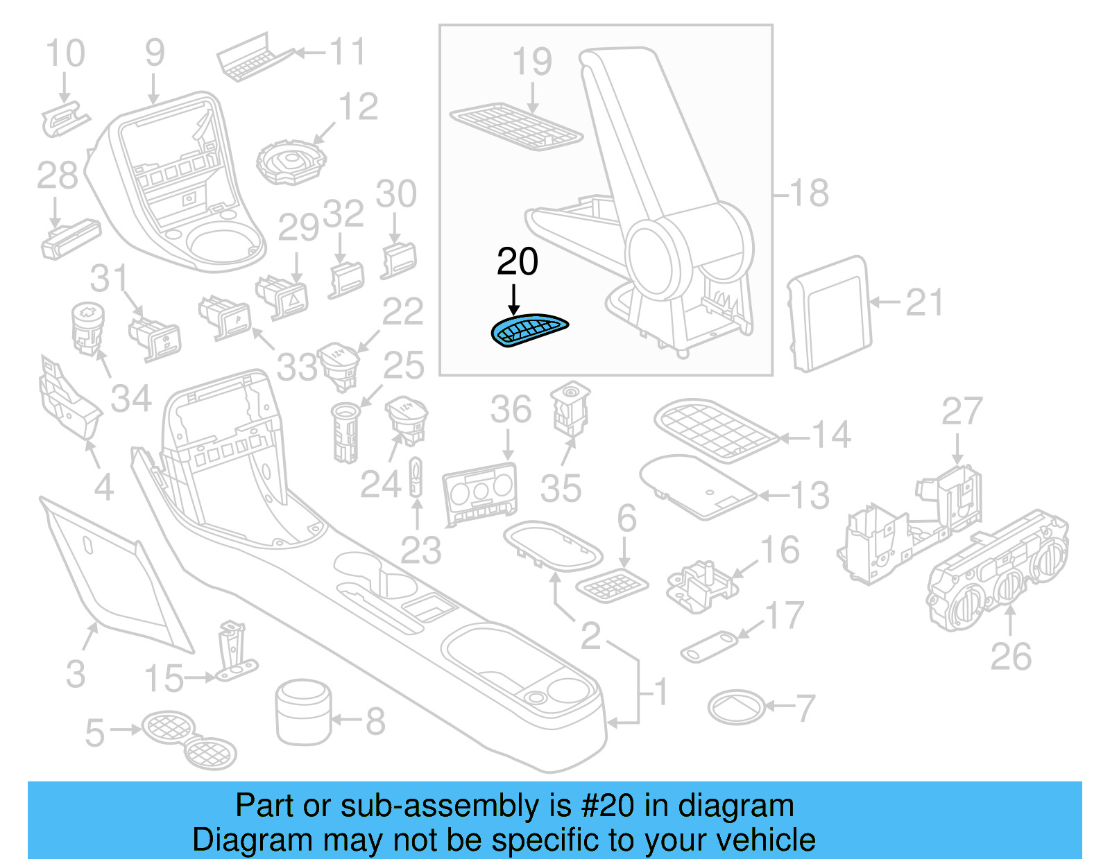 Armrest Assembly Mat 5C5-863-328-G-PX7 - View 3