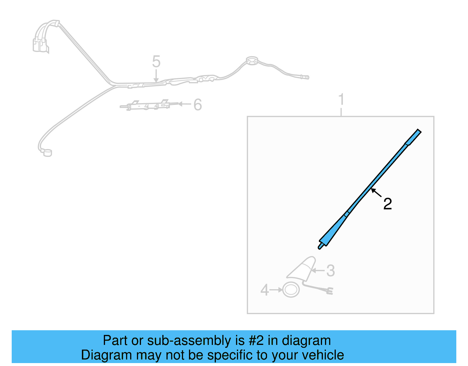 Antenna Mast 1J0-035-849-A - View 12