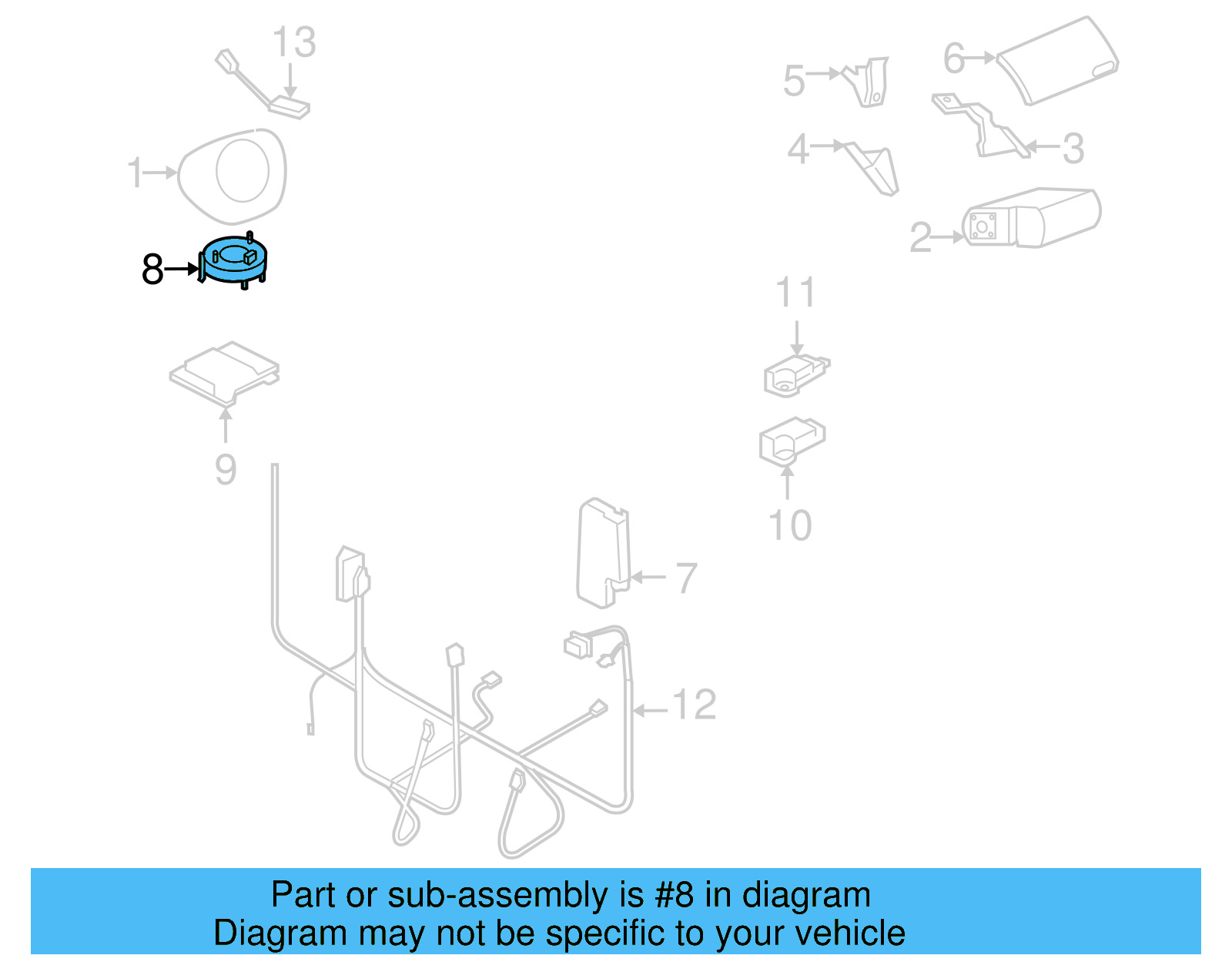 Clock Spring 1J0-959-654-BF - View 7