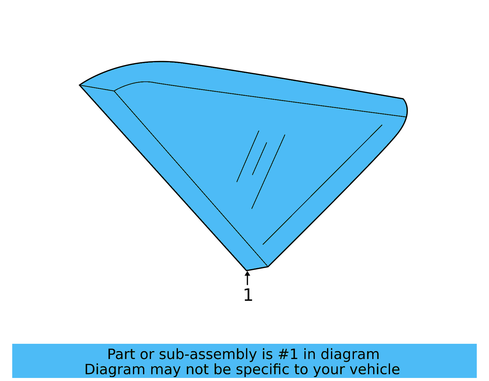 Quarter Glass 17A-845-041-G-VNH - View 4