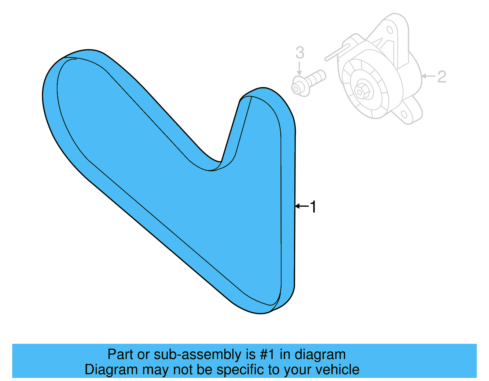 Serpentine Belt 04L-260-849-AB - View 22