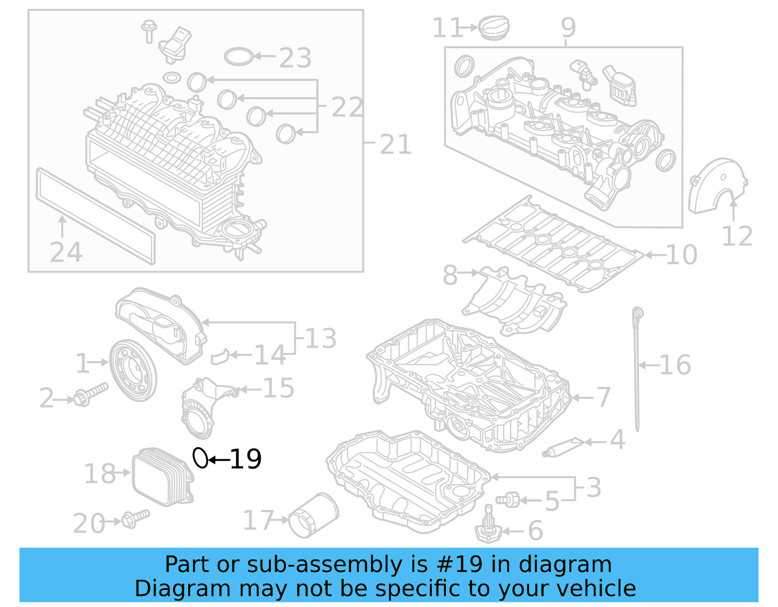 Oil Cooler Seal 04E-115-111-D - View 19