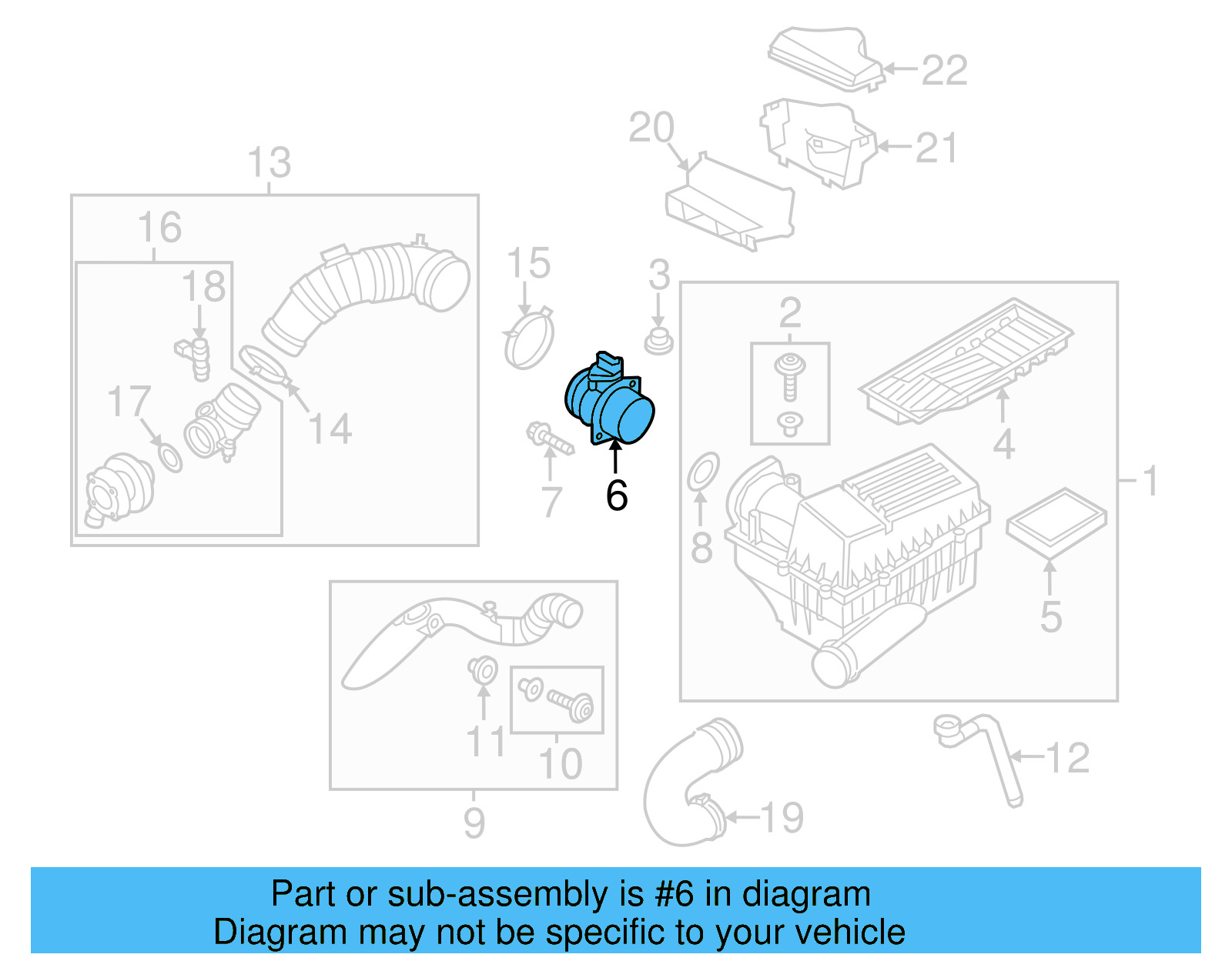 Air Mass Sensor 03L-906-461-A - View 8