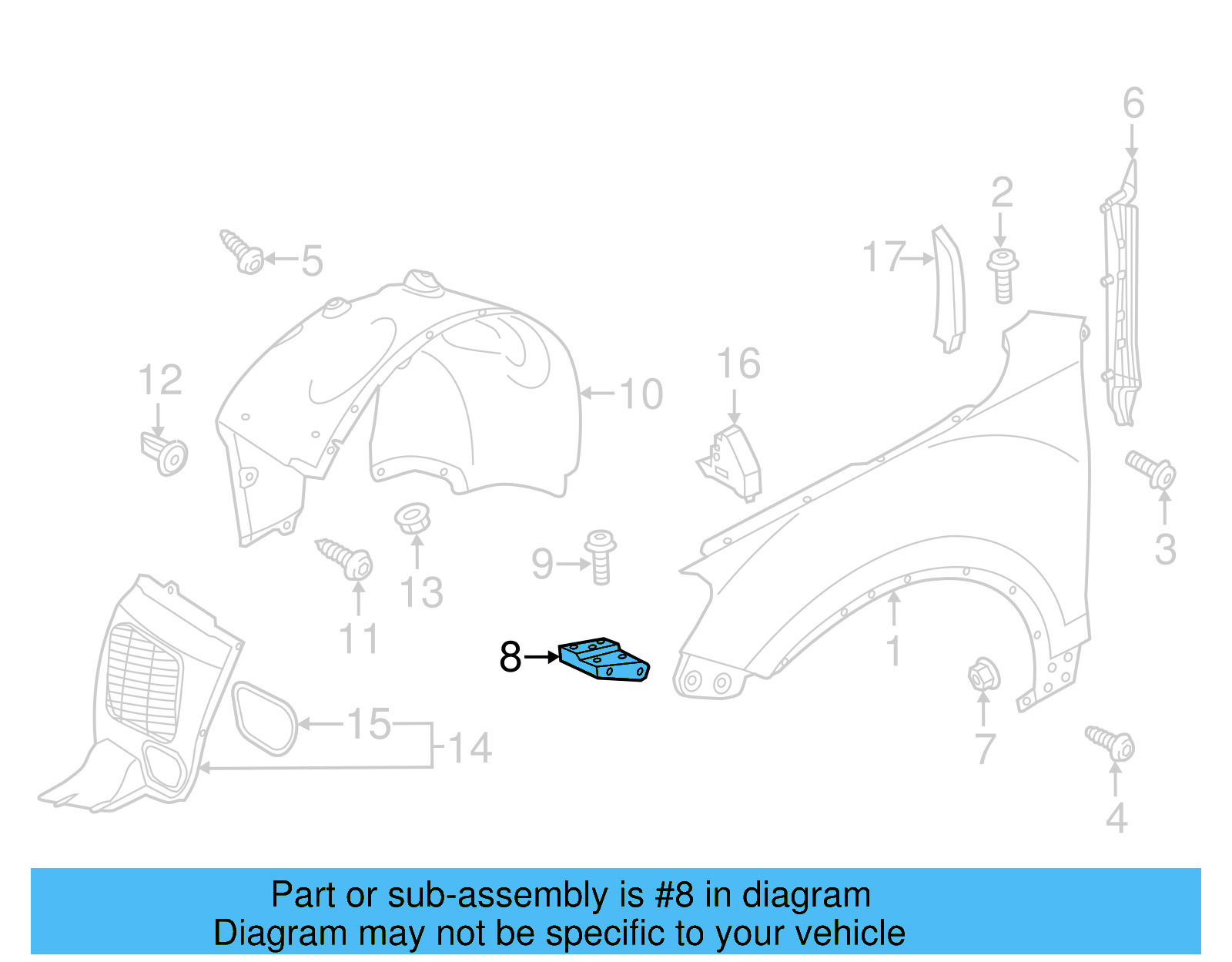 Front Bracket 7P6-821-151-A - View 11