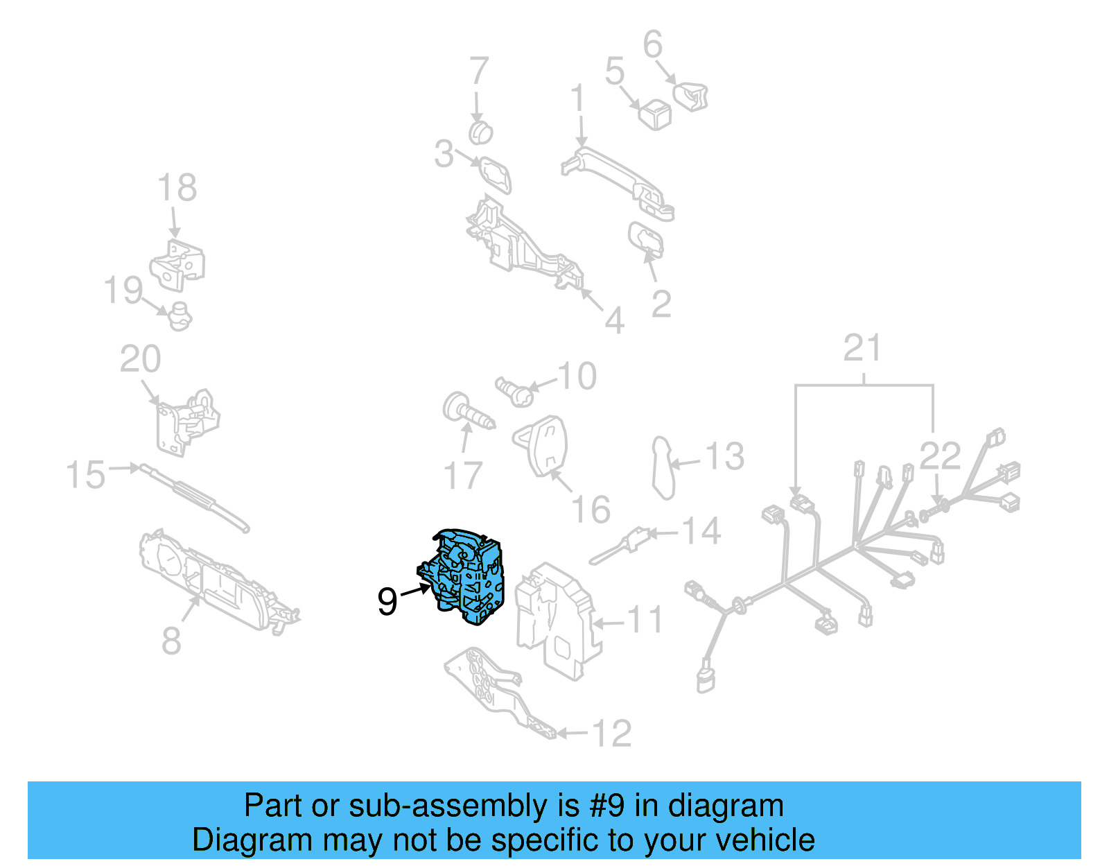 Lock Assembly 7L0-839-015-E - View 10