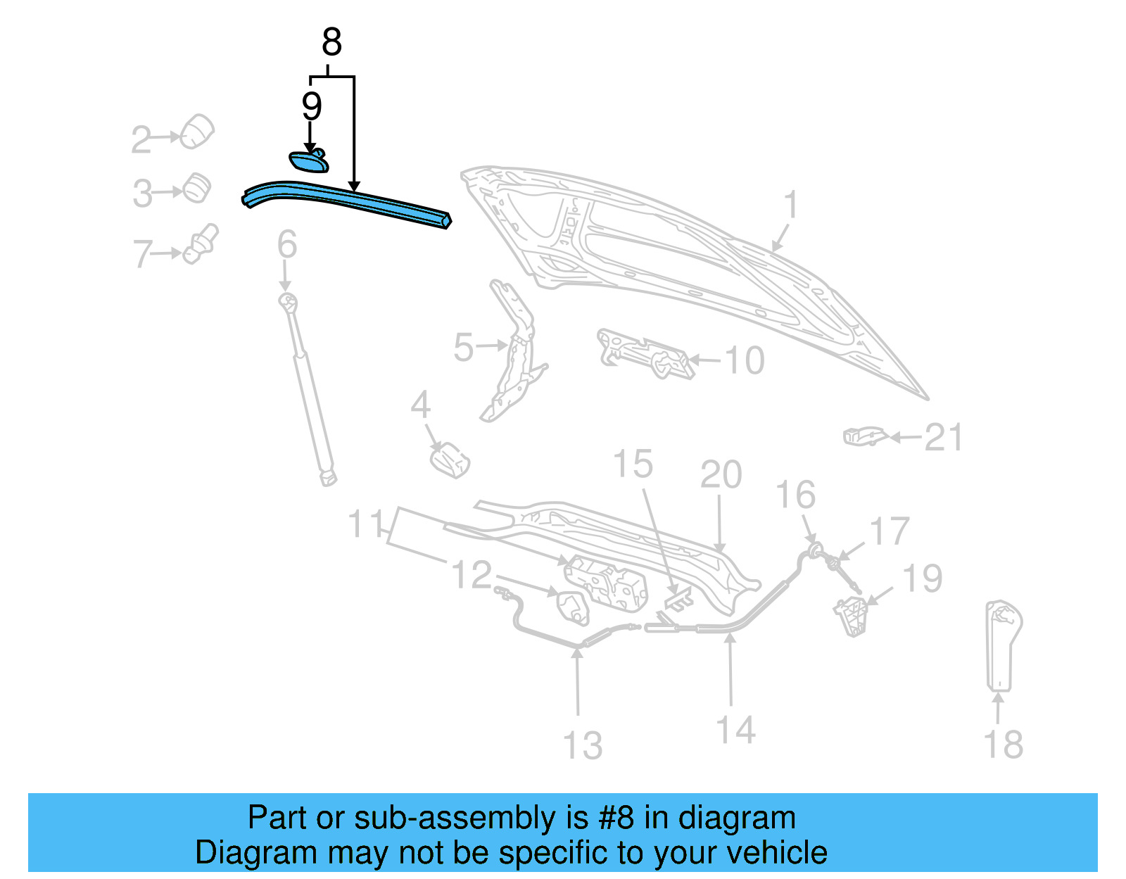 Front Seal 3C0-823-699 - View 7