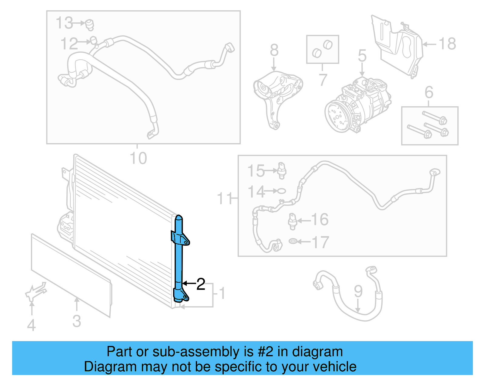 A/C Receiver Drier 5C0-298-403-A - View 9