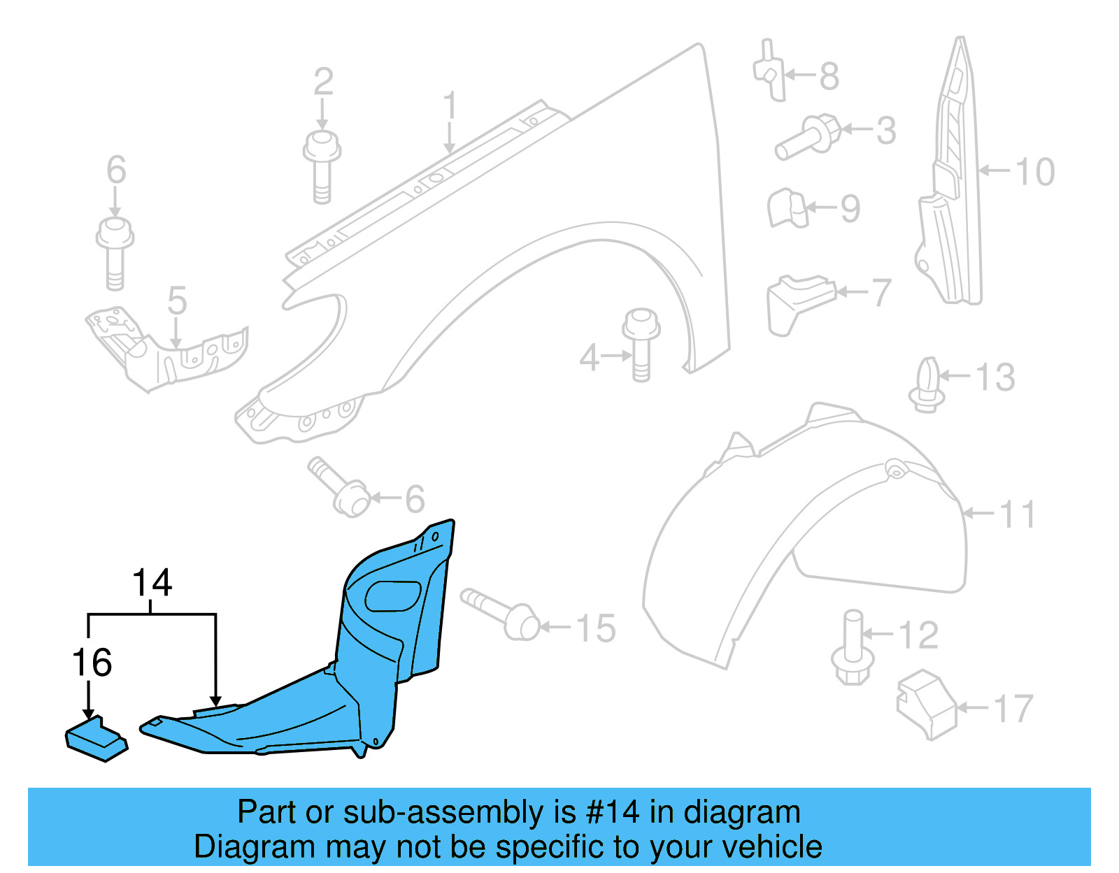 Front Extension 3C8-805-911-D - View 5