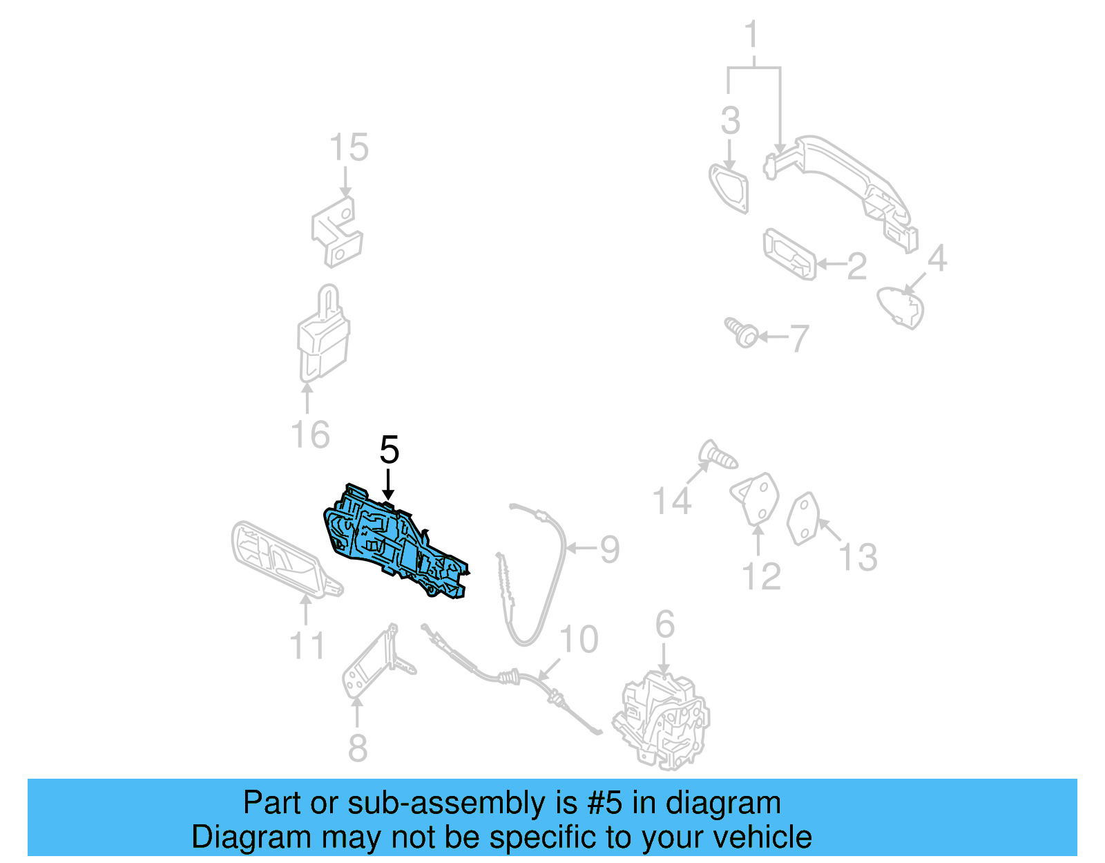 Handle Base 3C0-837-886-J - View 6