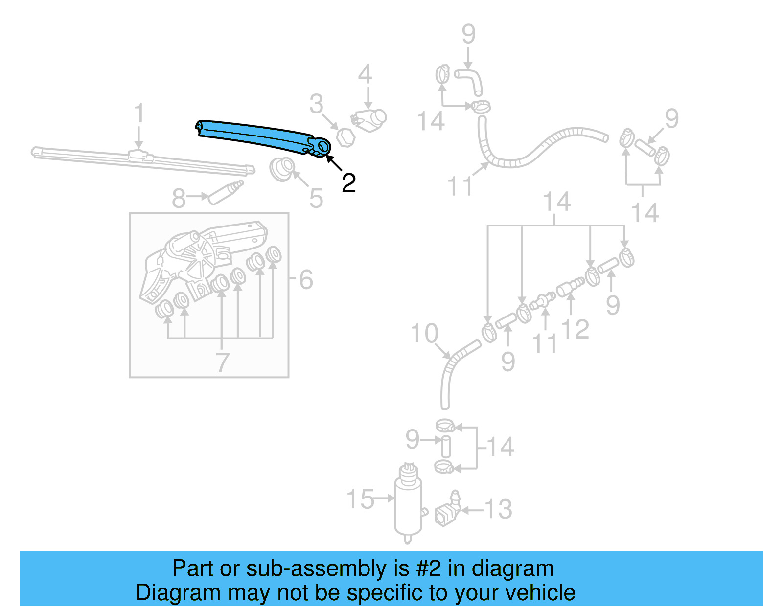 Wiper Arm 5K6-955-707-B - View 4