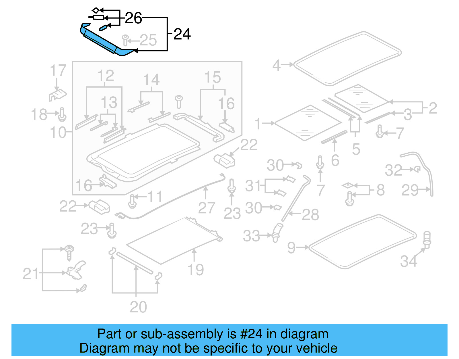 Deflector 7N0-877-651-A-9B9 - View 16