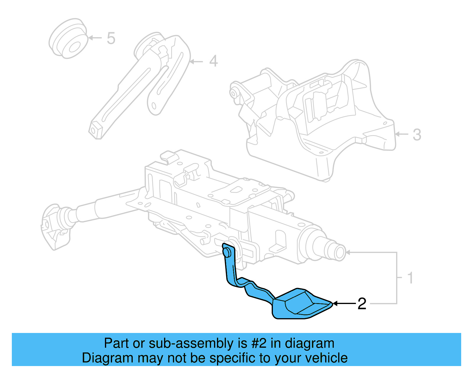 Tilt Lever 1K0-419-378 - View 12